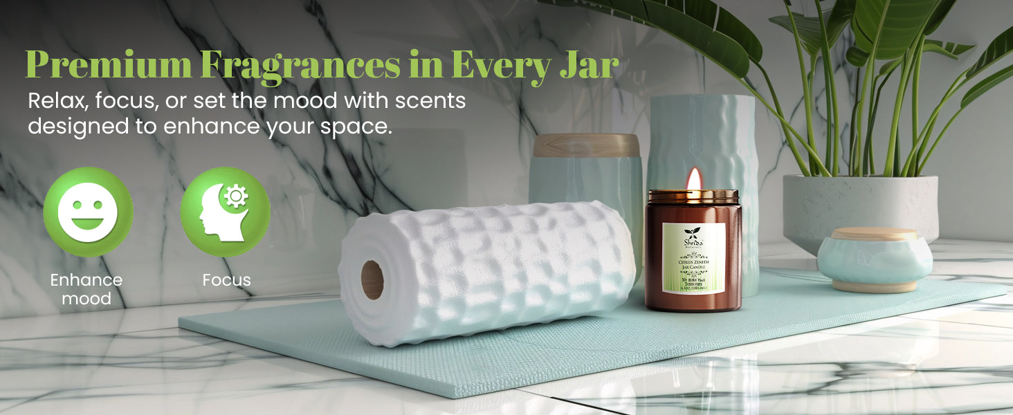 Lemongrass Scented Jar Candle 180g
