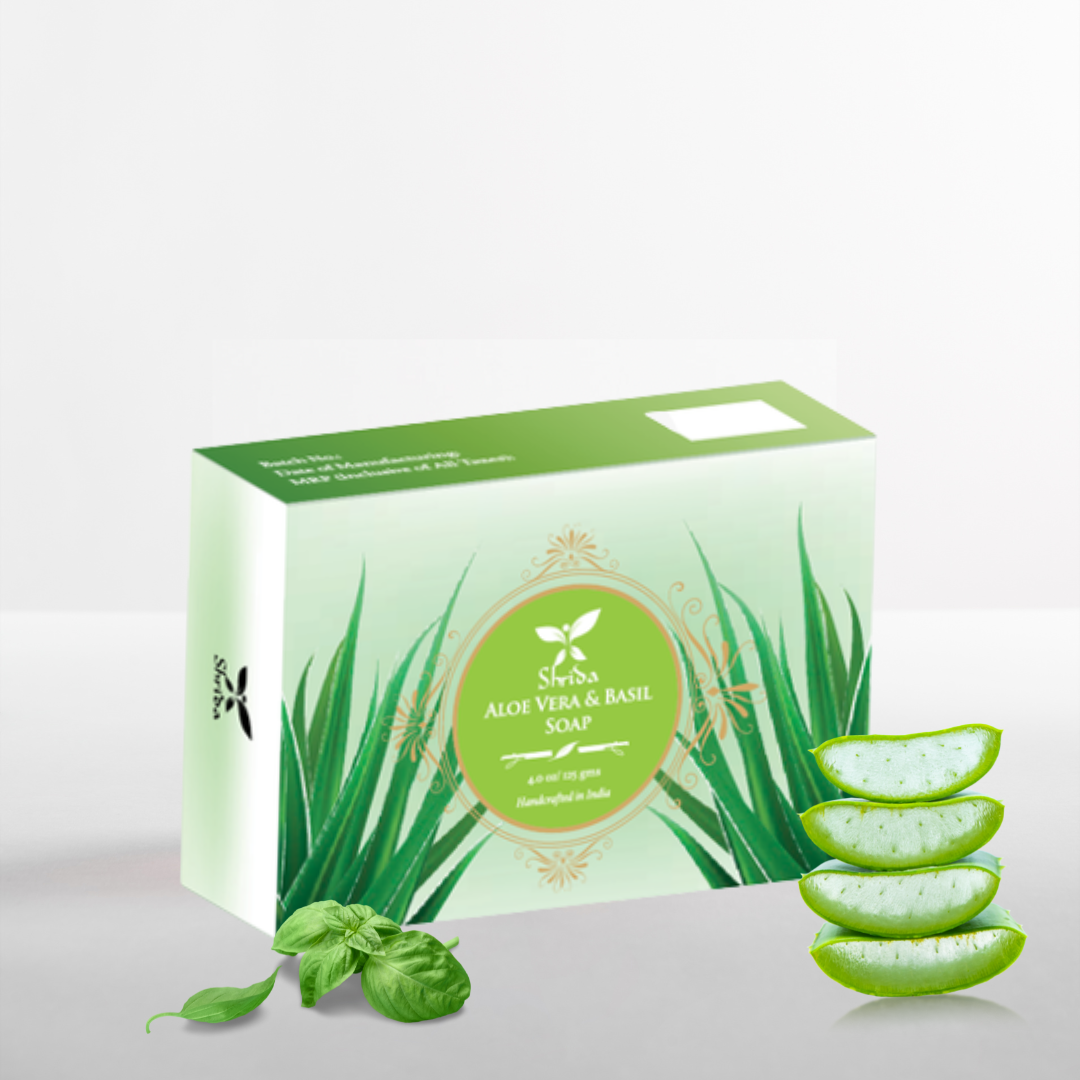Aloe Vera & basil Soap 125 g