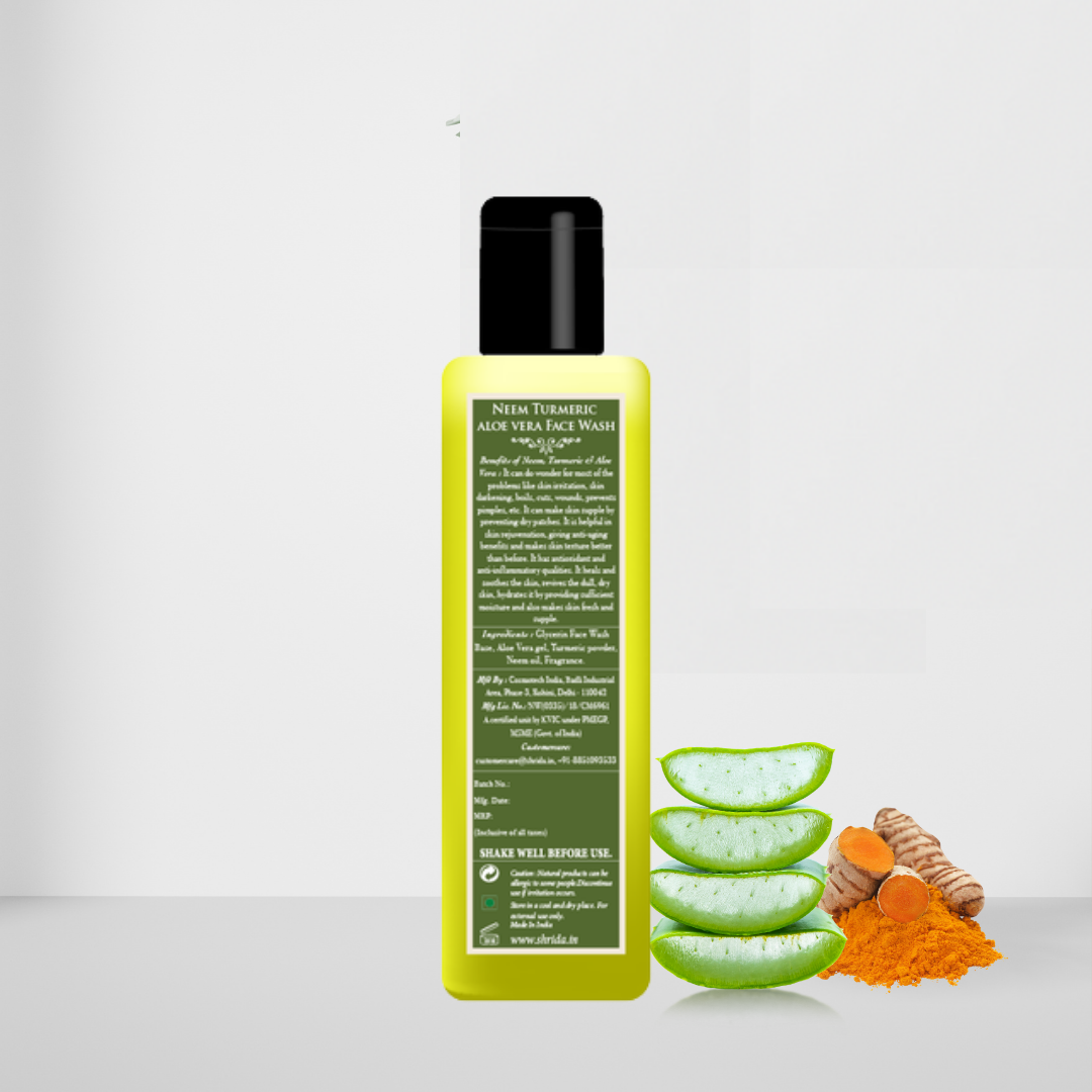 Neem turmeric Aloe Vera Face Wash 100 ml